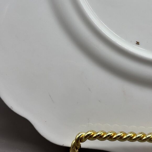 Vintage 1960s Royal Stafford OES Bone China Plate Masonic Eastern Star Gold Trim - Picture 7 of 9